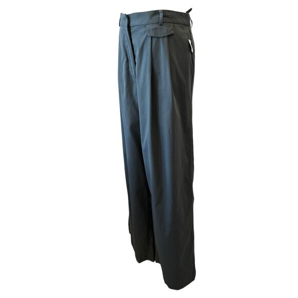 New 19 COOPER Women's Dark Gray High Waist Wide Leg Trousers Size XL - Picture 3 of 6